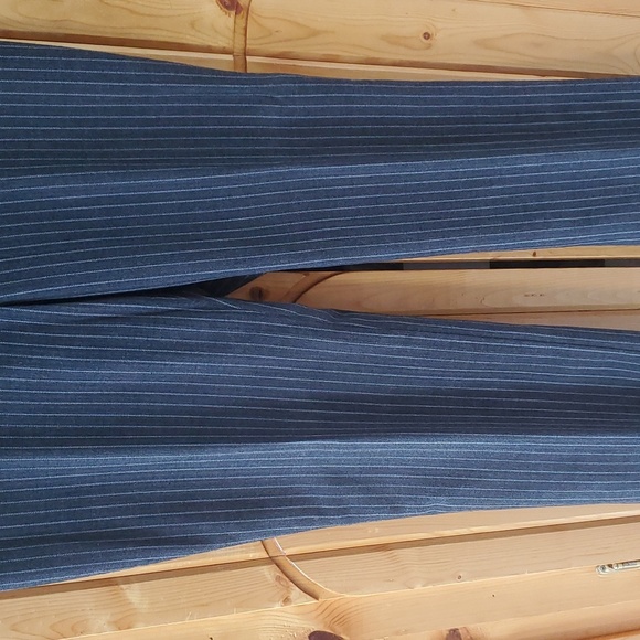 Black pin strip dress pant - Picture 1 of 2